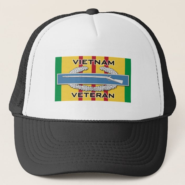 CIB Vietnam Veteran Trucker Hat | Zazzle.com