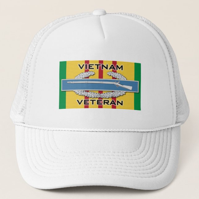 CIB Vietnam Veteran Trucker Hat (Front)