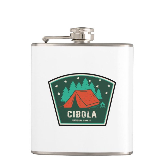 Cibola National Forest Camping Flask (Front)