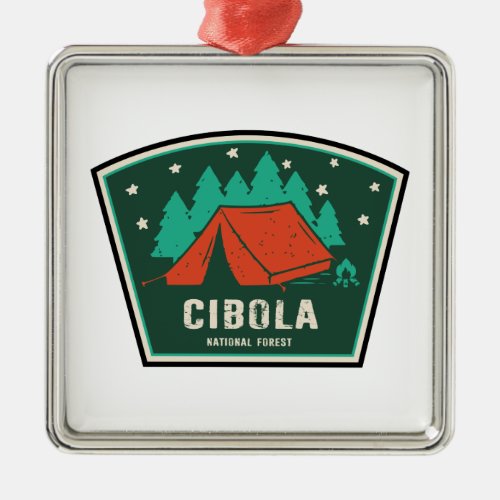 Cibola National Forest Camping Metal Ornament