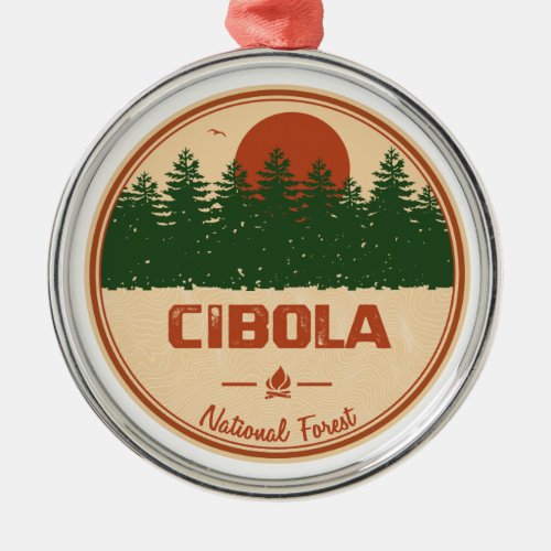 Cibola National Forest Metal Ornament