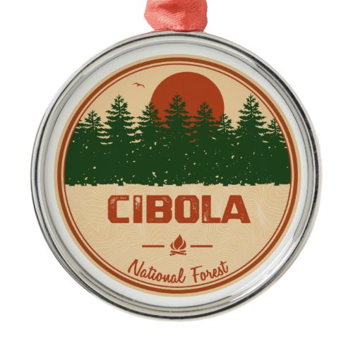 Cibola National Forest Metal Ornament