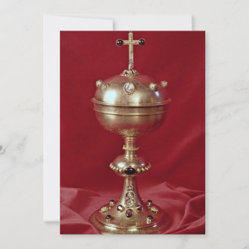 Ciborium, gilt and set with amethyst, rubies and p personalized announcements