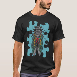 Cicada 2024 Cicada Broods XIX and XII Autism Gift T-Shirt