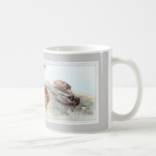 cicada 2, grasshoppers coffee mug (Right)