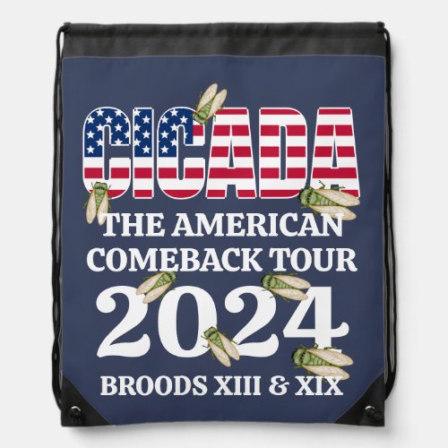 CICADA American Comeback Tour 2024 Drawstring Bag