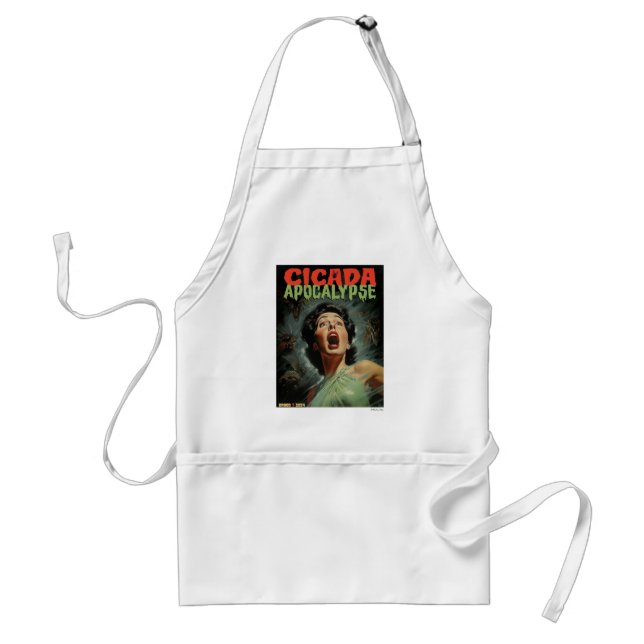 Cicada Apocalypse 2024 Adult Apron (Front)