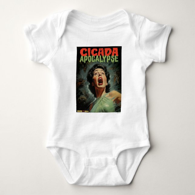 Cicada Apocalypse 2024 Baby Bodysuit (Front)