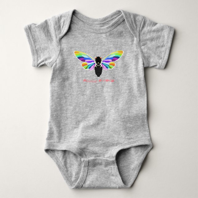 Cicada Baby Outfit Baby Bodysuit (Front)