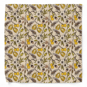 Cicada & Botanical Bandana