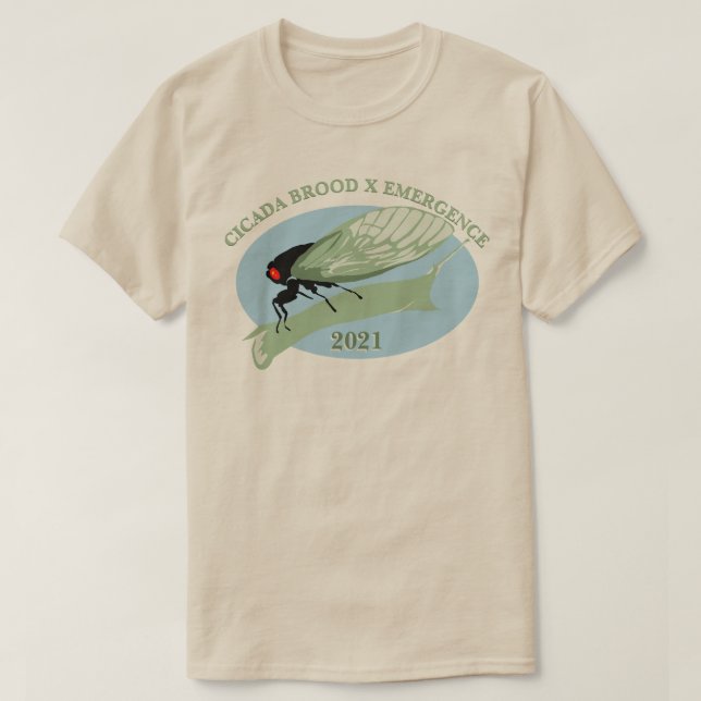 Cicada Brood X Emergence 2021 T-Shirt (Design Front)