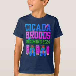 CICADA BROODS INCOMING 2024 Fun Kids T-Shirt