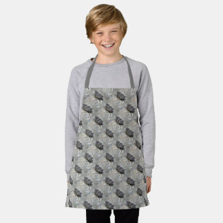 Cicada Bug Face Nature Pattern Apron