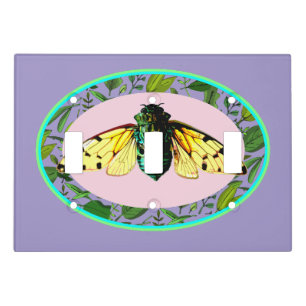 Cicada Bugs Insect Summer Tour Emergence Camping  Light Switch Cover