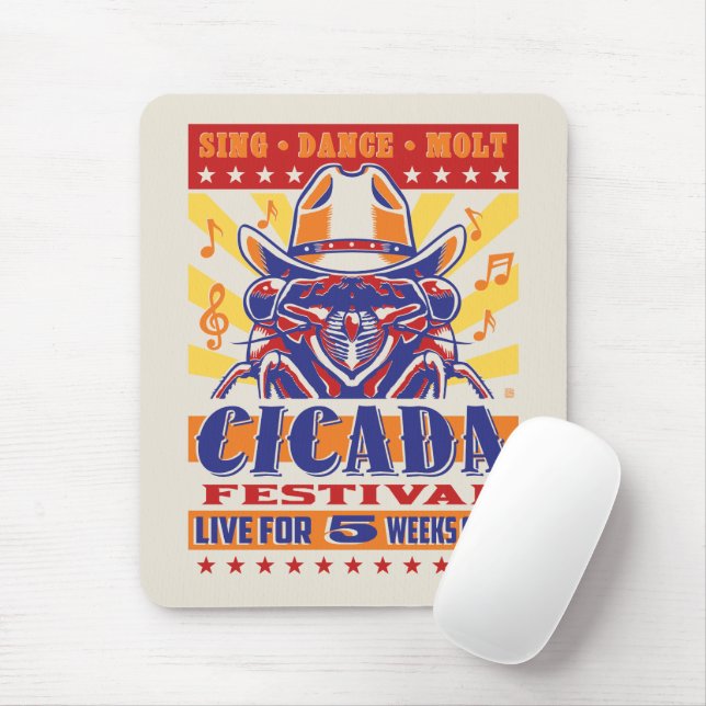 Cicada Country Music Festival Mouse Pad (With Mouse)