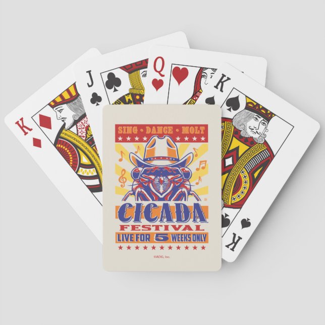 Cicada Country Music Festival Poker Cards (Back)