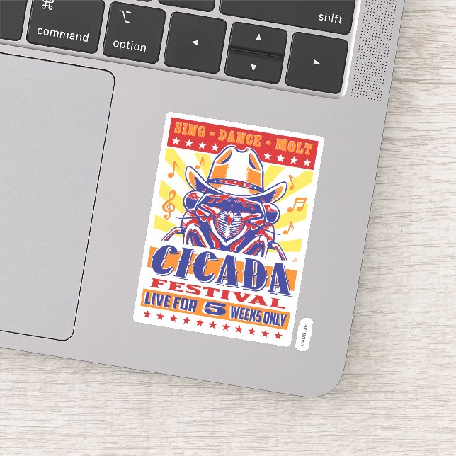 Cicada Country Music Festival Sticker (Detail)
