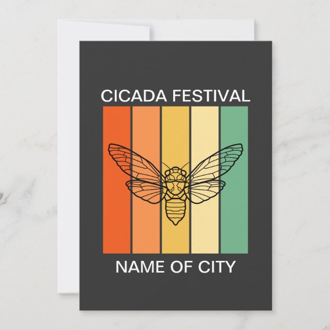 Cicada Festival 2024 Custom Holiday Card (Front)