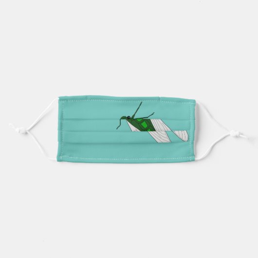 Cicada insect adult cloth face mask (Front, Folded)