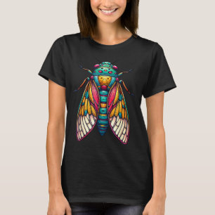 Cicada Insect Bug Colorful Cicada   Men Women T-Shirt