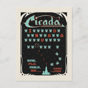 Cicada Invada Postcard