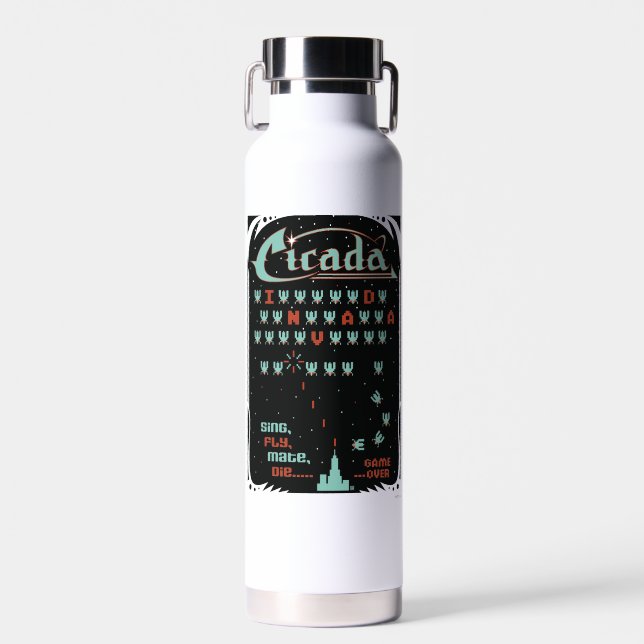 Cicada Invada Water Bottle (Front)