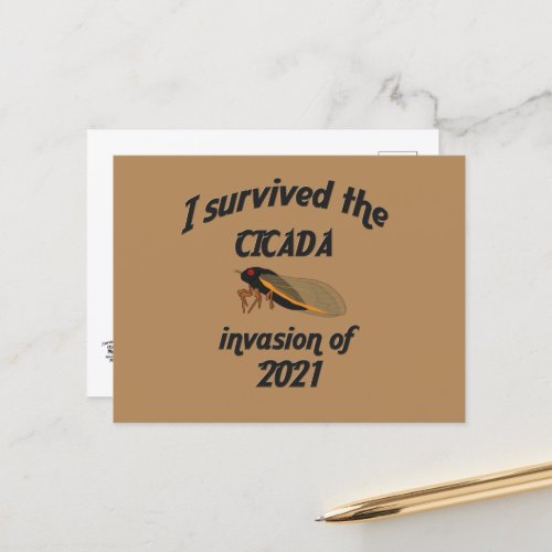 Cicada Invasion Postcard