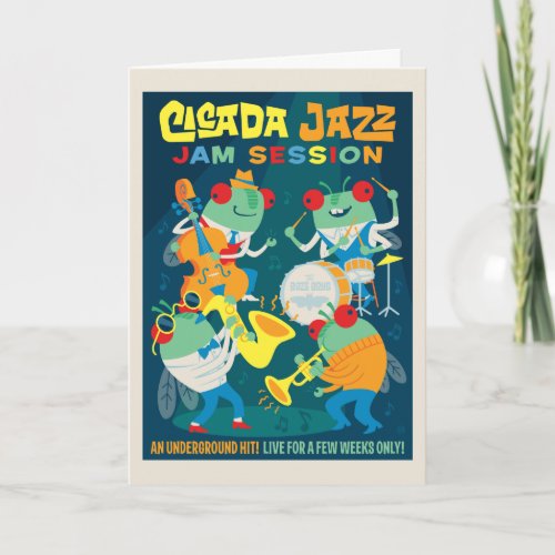 Cicada Jazz Jam Session Card