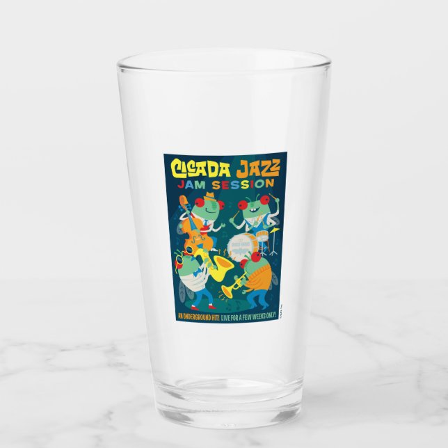 Cicada Jazz Jam Session Glass (Front)