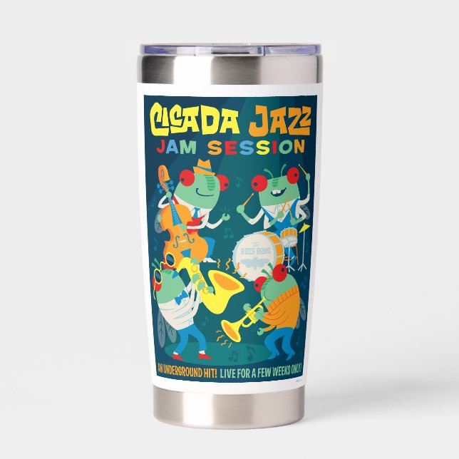 Cicada Jazz Jam Session Insulated Tumbler (Front)
