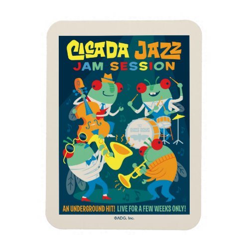 Cicada Jazz Jam Session Magnet