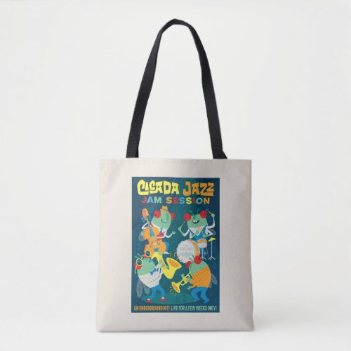 Cicada Jazz Jam Session Tote Bag