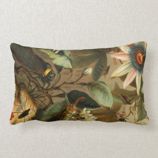 Cicada Lantern Bug Insect Pillow Vintage Wild Art