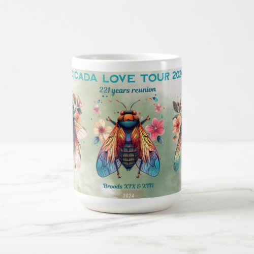 Cicada Lover Cicada Fest 2024 Broods XIX  XIII Coffee Mug