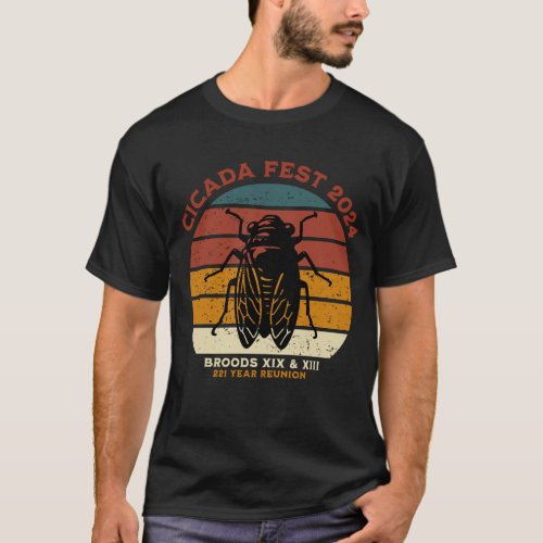 Cicada Lover Cicada Fest 2024 Broods XIX  XIII T_Shirt