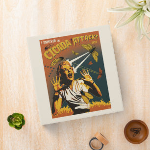 Cicada Screaming Lady 2024 3 Ring Binder