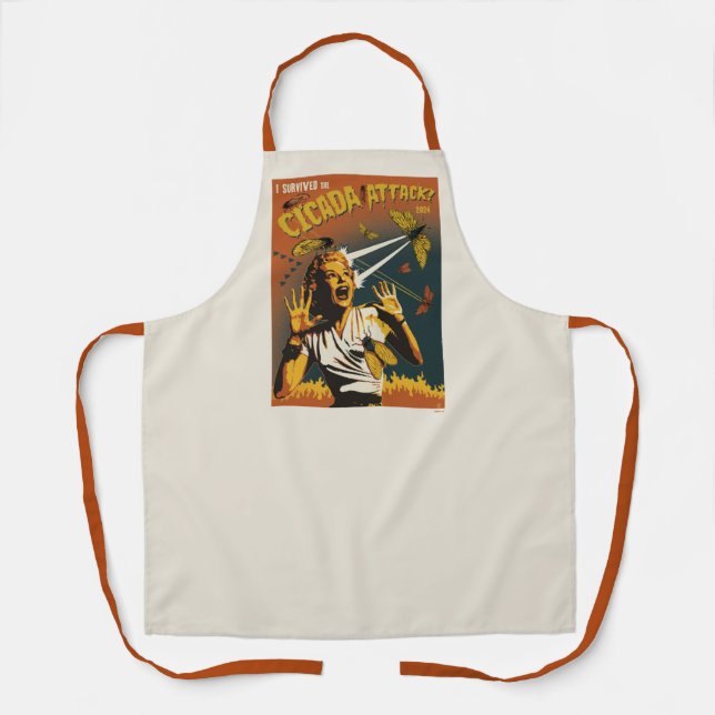 Cicada Screaming Lady 2024 Apron (Front)
