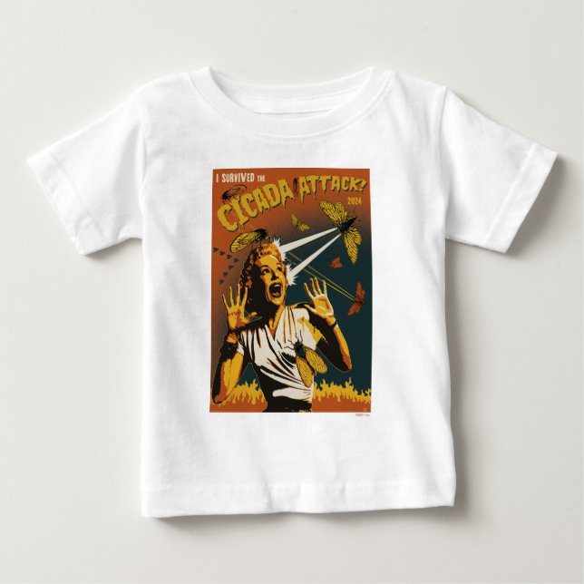Cicada Screaming Lady 2024 Baby T-Shirt (Front)