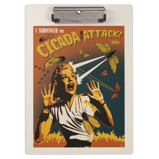 Cicada Screaming Lady 2024 Clipboard (Front)