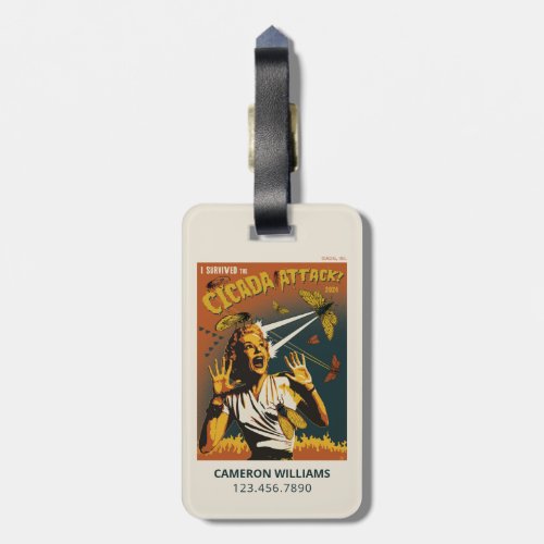 Cicada Screaming Lady 2024 Luggage Tag