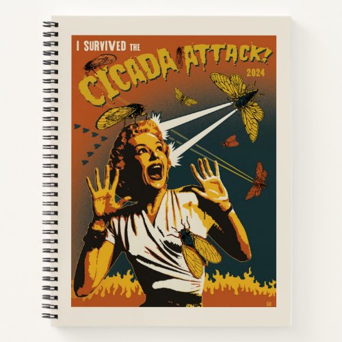 Cicada Screaming Lady 2024 Notebook