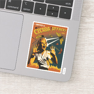 Cicada Screaming Lady 2024 Sticker