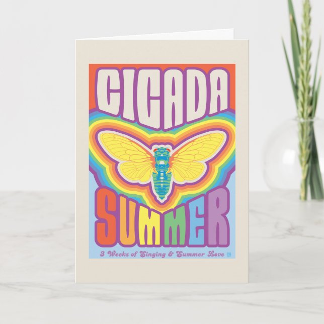Cicada Summer Love Card (Front)