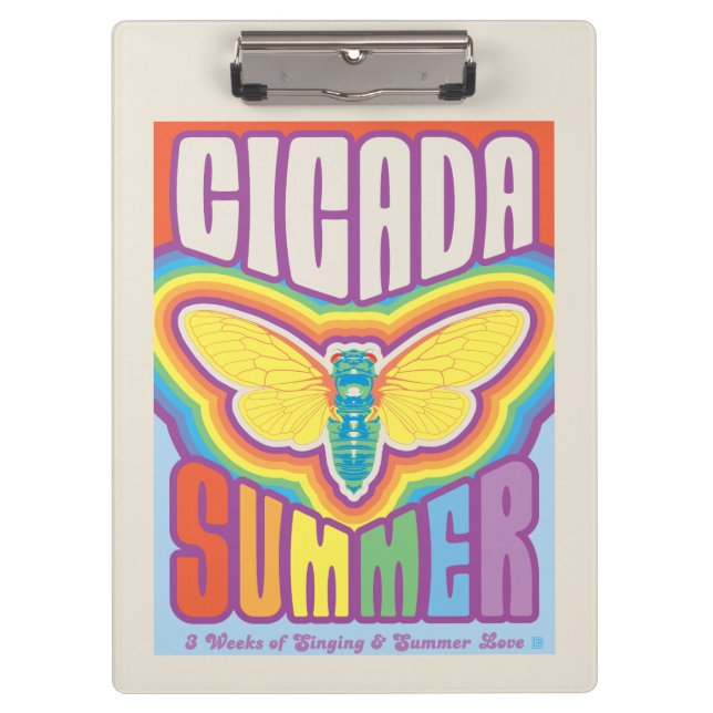 Cicada Summer Love Clipboard (Front)