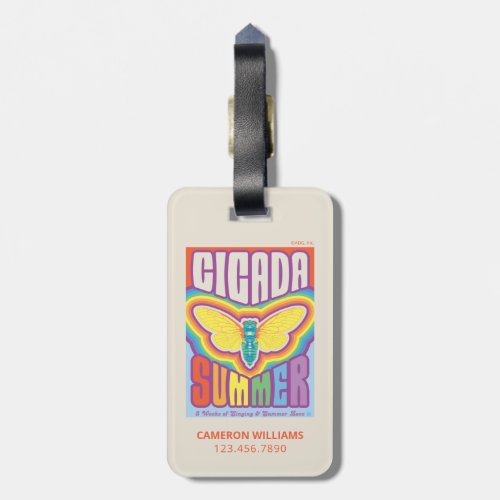 Cicada Summer Love Luggage Tag