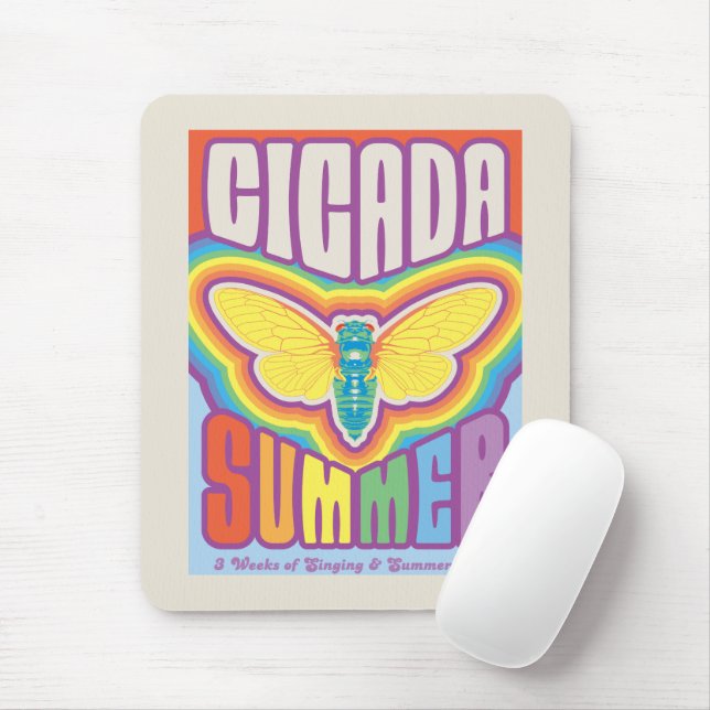 Cicada Summer Love Mouse Pad (With Mouse)