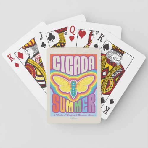 Cicada Summer Love Playing Cards