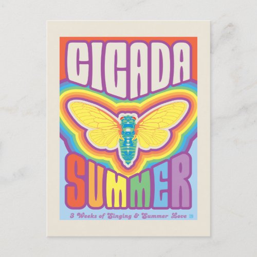 Cicada Summer Love Postcard