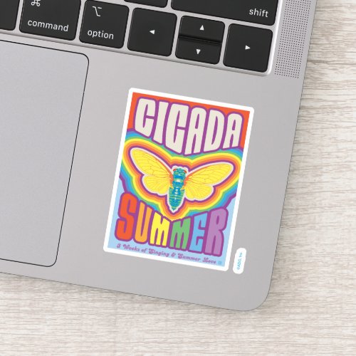Cicada Summer Love Sticker