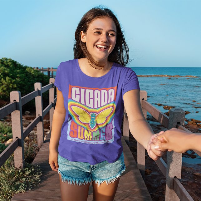 Cicada Summer Love T-Shirt (Kid wearing t-shirt)